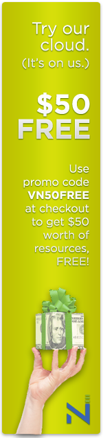 Sign up for our cloud and get $50 free! $50 FREE CLOUD RESOURCES